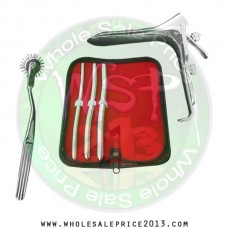  Hegar uterine dilator 3 pieces set, 7-8, 9-10, 11-12, pinwheel, grave large